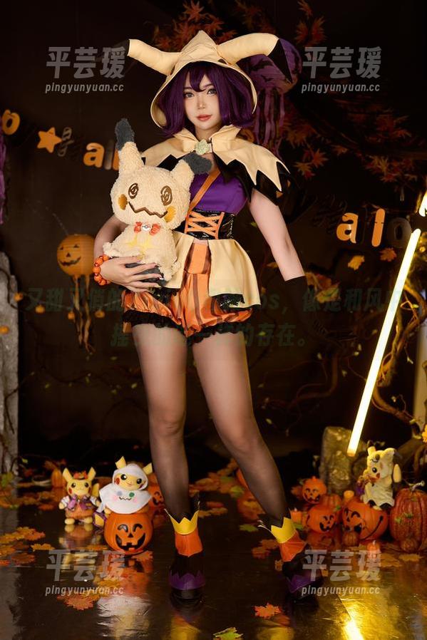 又甜又俏的ZinieQ和服cos，像是和风中摇曳的谜一样的存在。