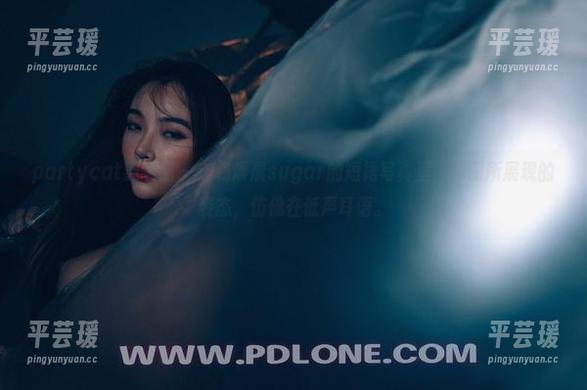partycat轰趴猫 - 在杨晨晨sugar的短裙写真里，原图所展现的姿态，仿佛在低声耳语。
