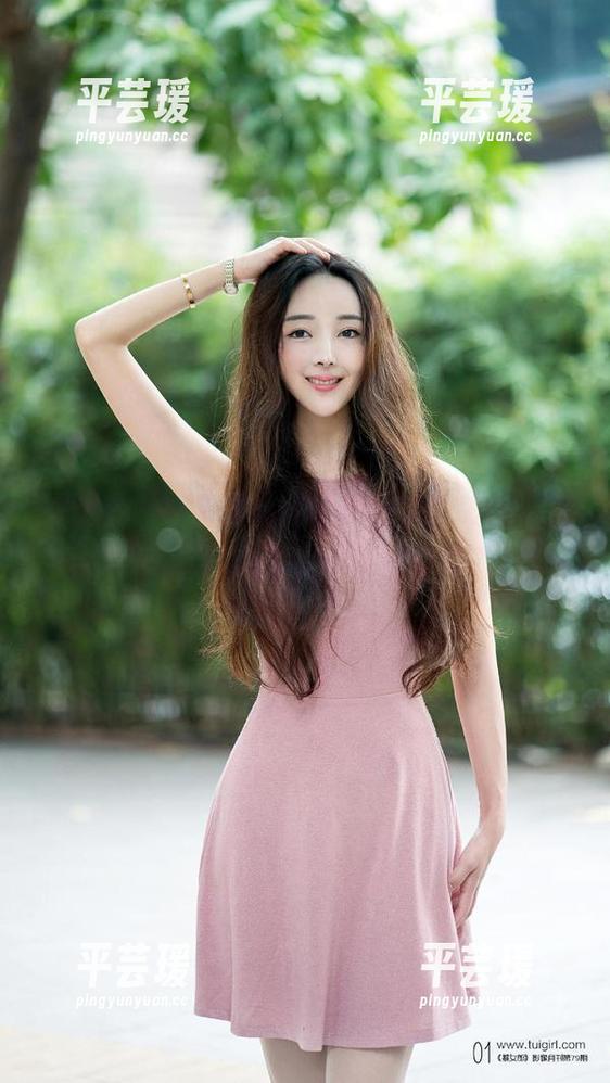 推女郎 - 一组胡允儿的甜美睡衣美图，诶，你们怎么可以不被她吸引？